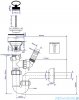 McAlpine Syfon umywalkowy z podłączeniem i z korkiem HC4PF-32WM+HC15B